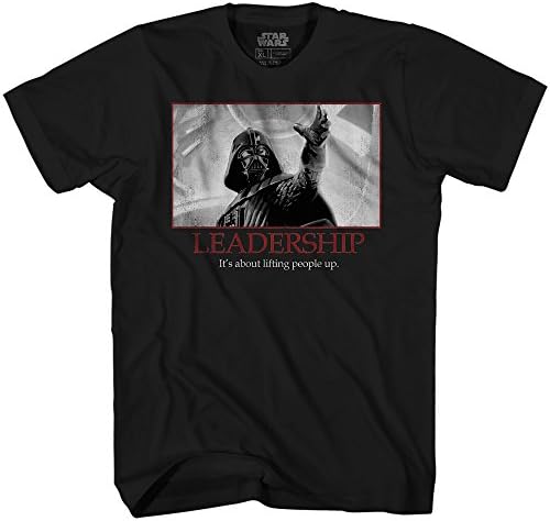STAR WARS Darth Vader Leadership Motivational Poster Mens T-Shirt(Black,Medium)