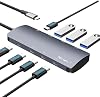 Hub USB C 10Gbps, divisor USB C con pantalla de video 4K@60Hz, carga con Power Delivery de 100W, adaptador multipuerto USB4 con transferencia de datos de 10Gbps para MacBook Pro/Air, iPad Pro, Mac mini y más 2