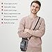 Crutch Bag Lightweight Crutch Accessories Storage Pouch with Reflective Strap and Front Zipper Pocket for Universal Crutch Bag to Keep Item Safety (Light Gray)
