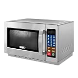 SARO MC22 Micro-ondas Industrial, 34L, 1000W, 100 Receitas Programáveis, Gabinete em Inox, 34,3 x 55,3 x 48,8 cm
