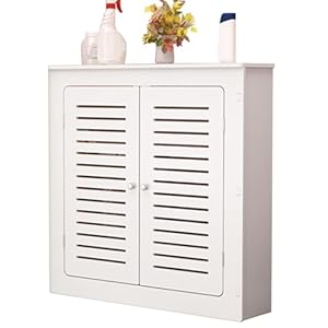 Generisch Wohnheizer MDF Hängeschrank 2 Türen Weiß