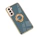 Produktbild Ring Handyhülle kompatibel mit Samsung Galaxy S21 Plus 5G Hülle Cover mit Finger-Halter Schutzhülle Phone Case Handy-Tasche Bumper Anti-Drop-verstärkte Ecken TPU Fall 6,7 Zoll (Grau)