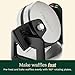 Cuisinart WAF-F30 Round Flip Belgian Waffle Maker, Black/Silver, 1 inch thick