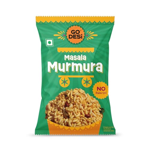 Image of GO DESi - Garlic Masala Murmura | No Palm Oil | Indian Snacks | Street Food | 100 gms