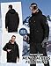 TOMEEK Winterjacke Herren Wasserdicht Skijacke Winddicht Warm Wintermantel Snowboardjacke Skianzüge Temperaturmessung Möglich mit Kapuze und Kompass(Schwarz,XL)