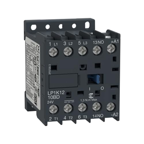 Contacteur LP1K1210BD pour résoudre les pannes de bobine 24V sur circuits 12A AC-3