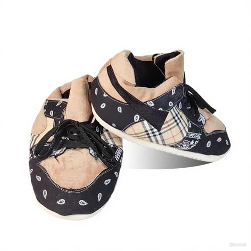 LAPRBY High Top Sneaker Slippers Unisex One-Size Ultra Comfy and Cozy House Fluffy Jordan Like Slippers for Men and Women2