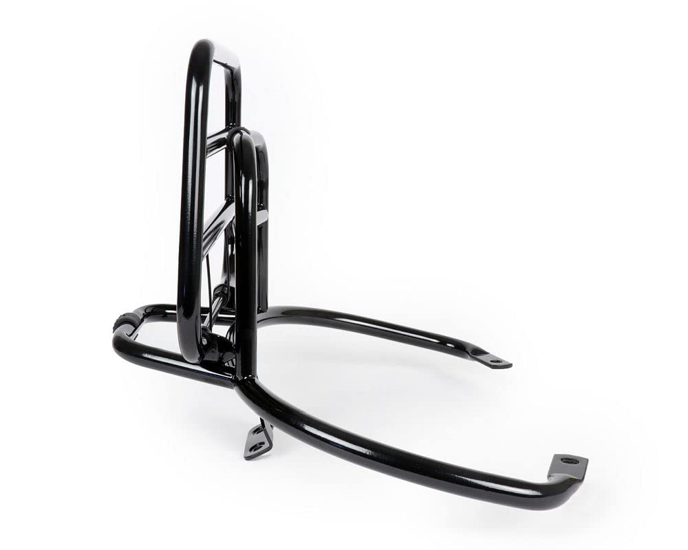 MOTONOSTRA Gepäckträger schwarz glanz klappbar hinten kompatibel Vespa GT GTL GTV GTS Super GT60 125 200 250 300