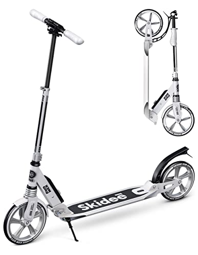 Scooter for Kids Ages 6-12 - Scooters for Teens 12 Years and Up - Adult Scooter with Anti-Shock Suspension - Scooter for Kids 8 Years and Up with 4 Adjustment Levels Handlebar Up to 41 Inches High