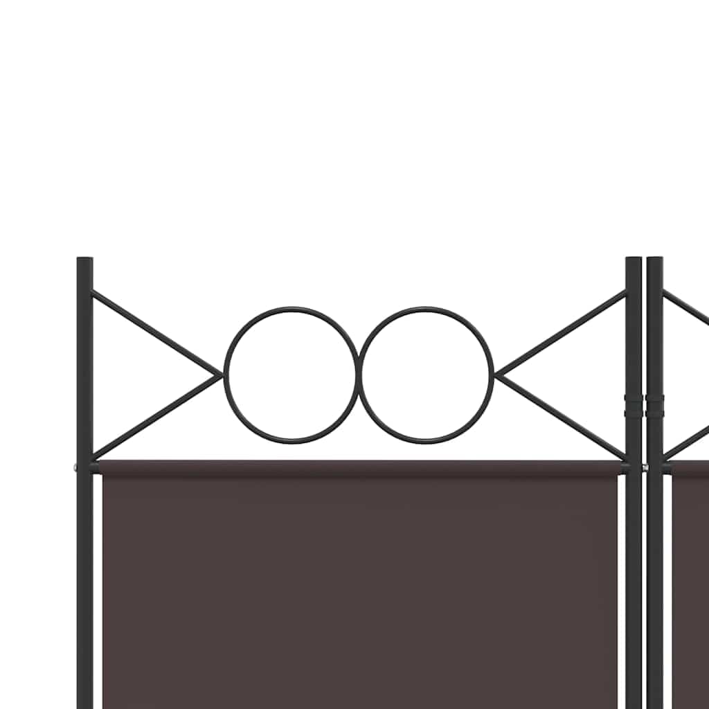 4-TLG. Paravent Braun Stoff 160x220 cm klappbar Raumteiler Sichtschutz faltbar für Wohnzimmer Schlafzimmer Büro Indoor Outdoor Nutzung