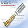 Viborg VR109G Hi-End RCA Male Plugs, Pure Copper Gold Plated Soldering RCA Jack Connectors (VR109G, Gold Plated) 4pcs