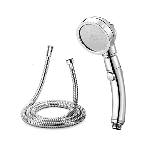 Pommeau de douche avec tuyau 78 pouces haute pression et rotatif à 360°