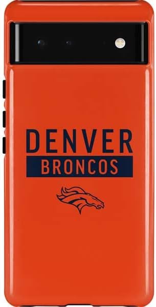 Skinit Pro Phone Case Compatible with Google Pixel 6 - Officially Licensed NFL Denver Broncos Retro Logo Design