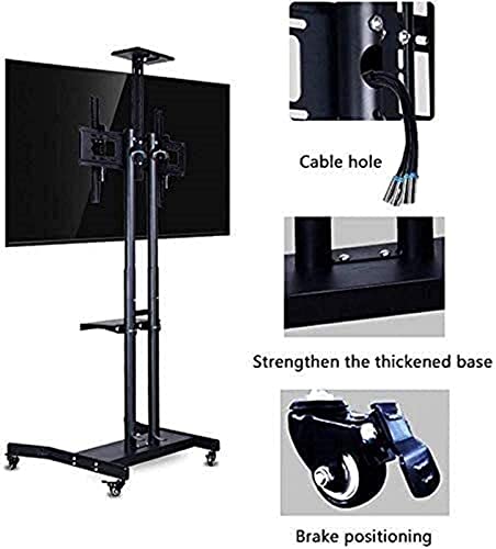 Soporte móvil universal para TV 32-70'' con bandeja dual miniatura 5