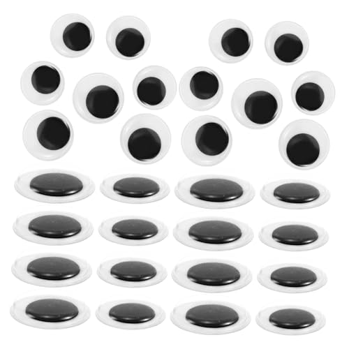 OHPHCALL Wiggle Eyes Sticker Pack 200 Self Stick Plastic Eyes for Craft Projects