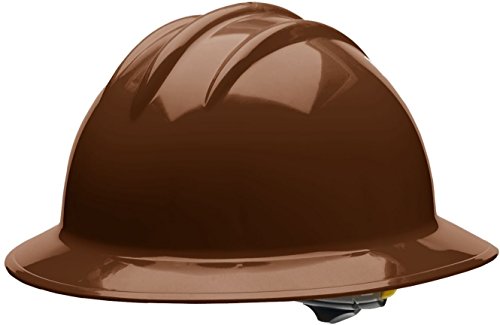 Bullard 33Cbr Classic Full Brim Style Hard Hat, 6 Point Ratchet Suspension, Chocolate Brown, One Size #TOP30