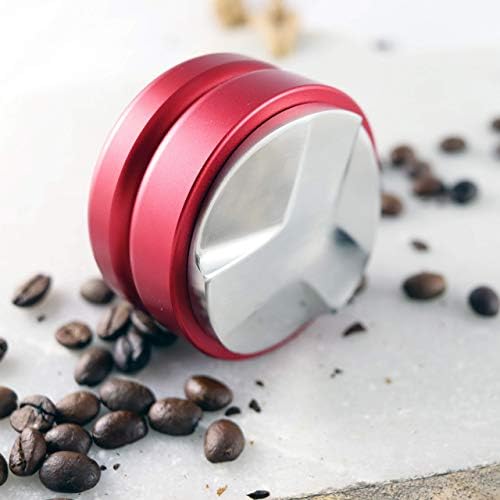 MindfulKing | 53mm Espresso Leveler Tool, 3 Flange Distributor, Use for 54mm Breville, Spaziale, Pavoni Portafilters, Coffee Leveler Tool (Red)