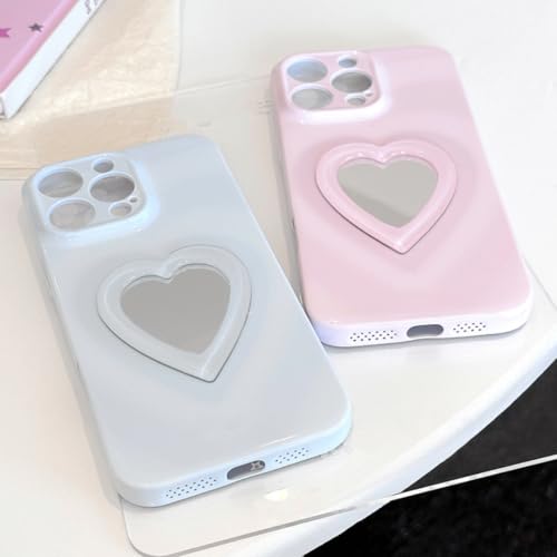 Coque iPhone 16 Pro Max miroir rose protection antichoc en silicone TPU - 3