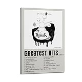 WEJWHHTHUU Björk Poster auf Leinwand, Motiv: Greatest 