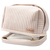 Abiudeng Makeup Bag,Travel Bag,Cosmetic Bag with Handles,Double Layer Cosmetic Bag,Portable Waterpro