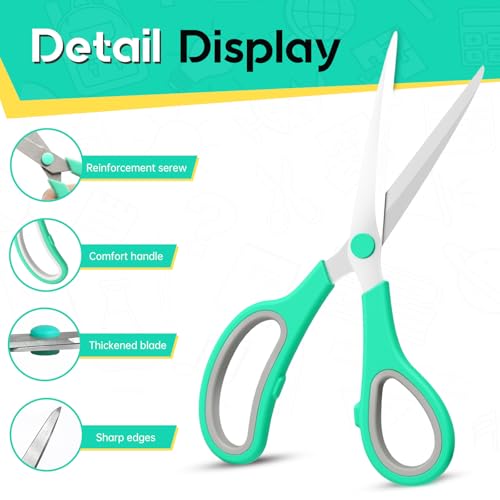 image for YANLIFY Scissors 8.5 Inch scissors all purpose for Office, Home, Sewin