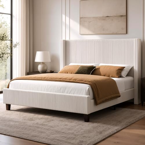 HOWE Corduroy Wingback Bed