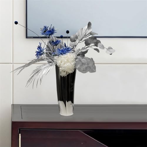 Simulation de fleurs bleues decoration douce et sans entretien pour table basse de salon