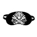 Skull Black Music Listening Illustrate Sleep Eye Shield Soft Night Blindfold Shade Cover