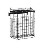 House Of Home Large Letterbox Cage for PVC Doors – Internal Mail Catcher & Letter Guard – Secure Metal Wire Post Holder – Prevents Mail Falling, Pet & Child Safe (Black)