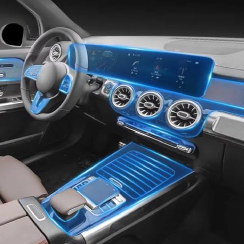 Mlsuvc �J�[�C���e���A �t�B���� �_�b�V���{�[�h �s�A�m �{�[�h �V�t�g �Z���^�[�R���\�[�����h�~ ���� TPU �t�B���� �����Z�f�X�x���c AMG GLB 35 2020-2023�p (GPS �i�r�Q�[�V����)