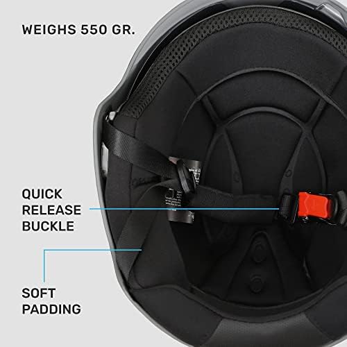 Westt Scooter Helm Fahrradhelm Skaterhelm für Herren und Damen E Scooter Helm E-Bike Helm Roller Helm mit getöntem Sonnenvisier für Jugendliche und Erwachsene