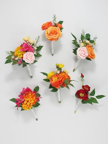 Rinlong 6Pcs Flower Arrangements