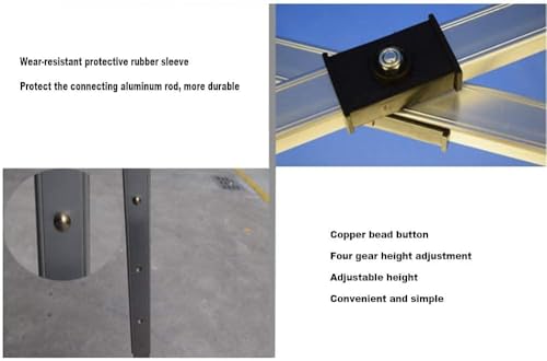 جازيبو شايد سبورت W100 للاغراض العامة 3 متر × 3 متر مثالي للحدائق والنزهات والشاطئ - كحلي