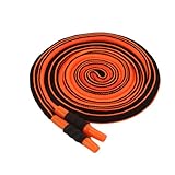 BOROLA 1Pcs 51 Inch Fashionable Durable Cotton Drawstring, Premium Hoodie, Sports Pants, Shorts Universal Drawstring Replacement (Orange Black Rope, Round Head)