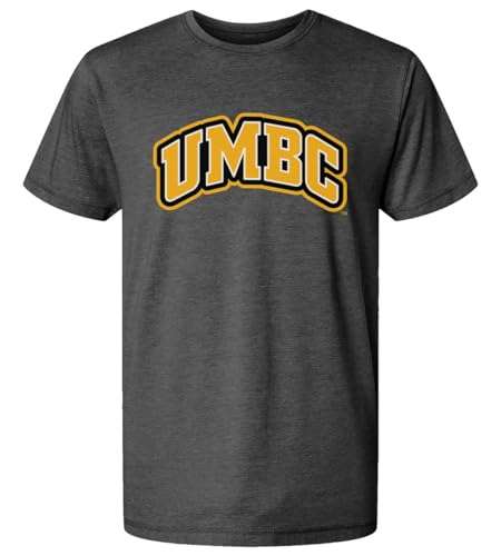 NCAA Officially Licensed Apparel University of Maryland Baltimore County Gameday UMBC Retrievers Logo Unisex Unisex Vintage Washed T-Shirt UMBC01P Washed Black Large