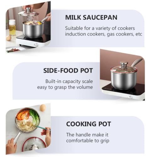 Cacerola de acero inoxidable ideal para freír huevos y preparar sopas 8