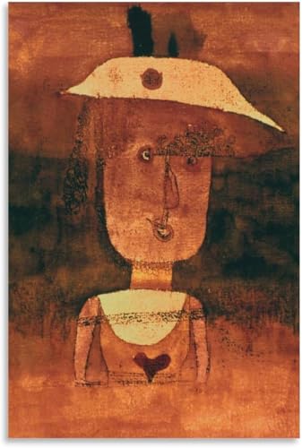 Peinture toile Paul Klee affiche exposition portrait abstrait décoration murale