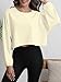 MATEAM Womens Workout Tops Casual Sweatshirt Long Sleeve Cropped Plain t Shirts Crewneck Ladies Going Out Crop Loose Fit Fashion Clothing for Women Trendy Apricot XL