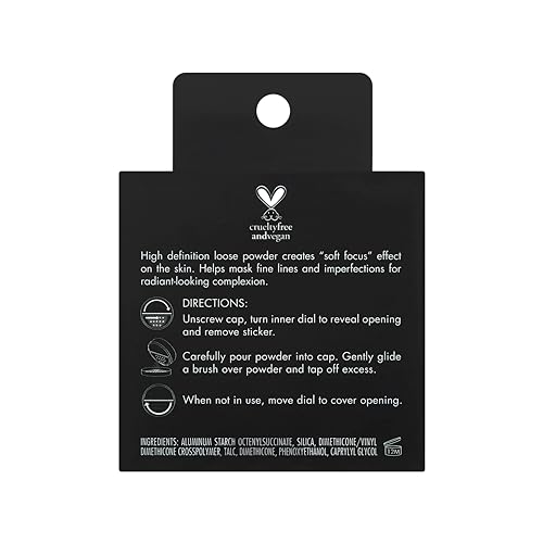 e.l.f. High Definition Powder, Loose Powder, Lightweight, Long Lasting, Creates Soft Focus Effect, Masks Fine Lines and Imperfections, Sheer, Radiant Finish 8g - Image 5