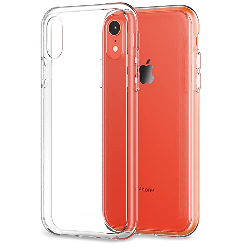 Sinjimoru iPhoneXR クリアケース TPU+PC素材のiPhoneケース 衝撃吸収 スクラッチ防止 指紋防止 耐衝撃 薄型デザイン ワイヤレス充電対応 AirClo for iPhone XR