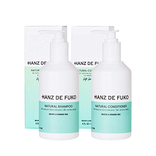 Hanz De Fuko Hair Care Products Bundle, Premium Mens Natural Shampoo & Natural Conditioner, Sulfate & Paraben Free - 8 Ounces