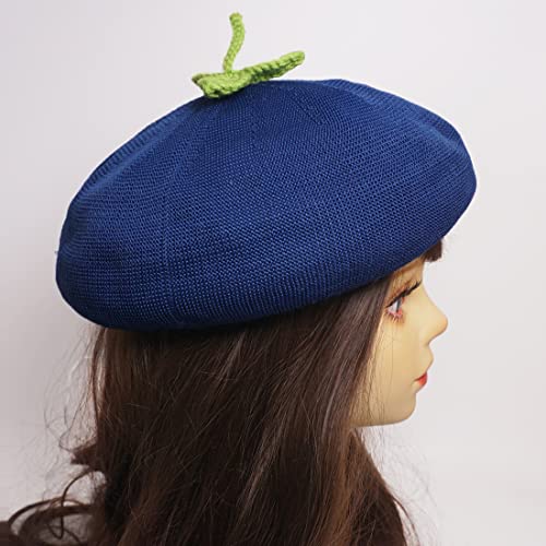 Berry Beret Three Leaves Sombrero Vintage miniatura 2