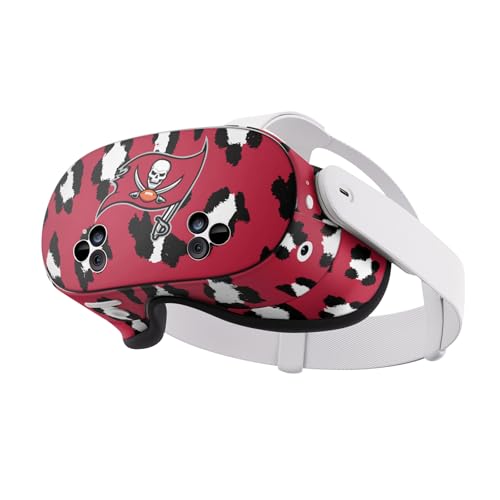 Skin Meta Quest 3S Tampa Bay Buccaneers Autocollant Vinyle Léopard Protection Casque VR