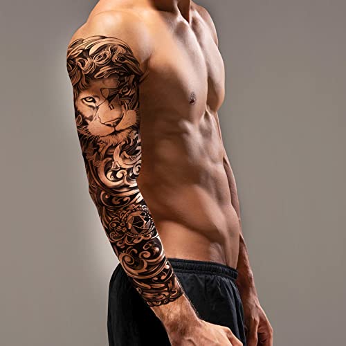 Aresvns Full Arm Temporary Tatttoos For Men And Women,Japanese Temporary Sleeve Tattoo For Adult,Waterproof Fake Tattoos That Look Real And Last Long #TOP1