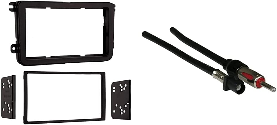 Metra95-9011B Double DIN Mount Kit for 2005-Up Volkswagen Vehicles, (Matte black) : Automotive