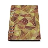 Fractal Triangle Geometric Fragments 6 Ring A5 Binder Journal Planner Notebook Spiral Loose Leaf Refillable