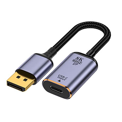 Câble USB-C femelle DisplayPort 1.4 8K 4K 120Hz pour ordinateur