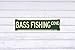 Bass Fishing Metal Sign 4x16 Inch Wall Decor for Home Bar for Man Cave & More Durable Metal Art for Sports Enthusiasts