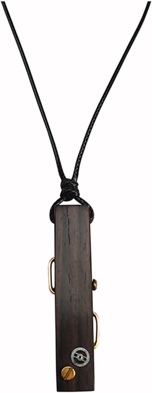 Industrial Style Retro Necklace Steampunk Mechanical Neutral Boyfriend Style Wooden Handmade Custom Pendant Necklace