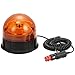 D-TECH LED 12/24V Luz de Advertencia Luz Estroboscópica Rotativo Luces de Emergencia con Base Magnética Homologado para Tractor Camion Vehículo Remolque